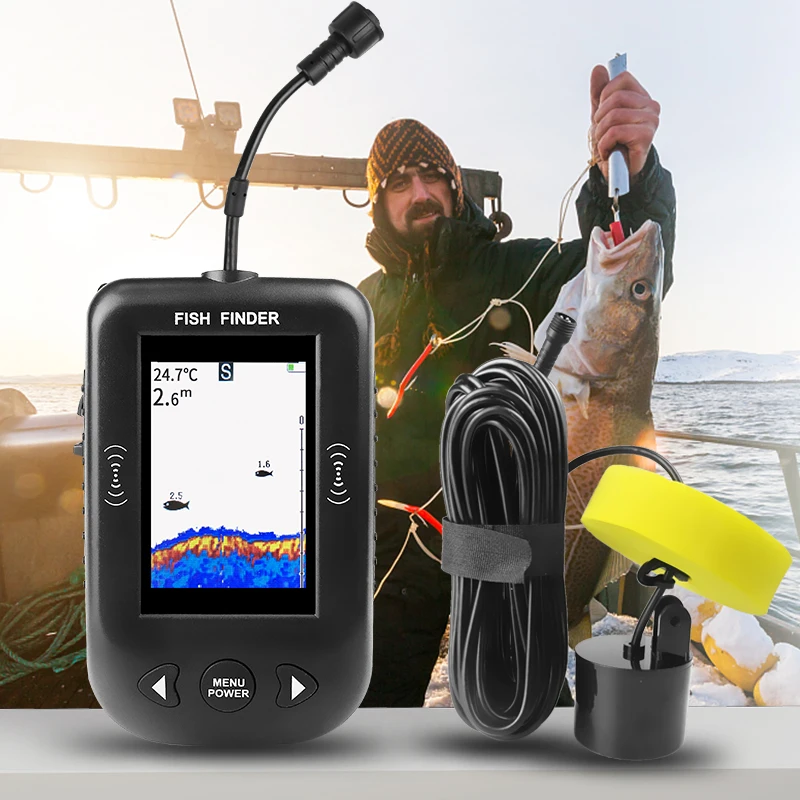 Fish Finder Gps - 에르창 XF03 어군탐지기 45도 100M 휴대용