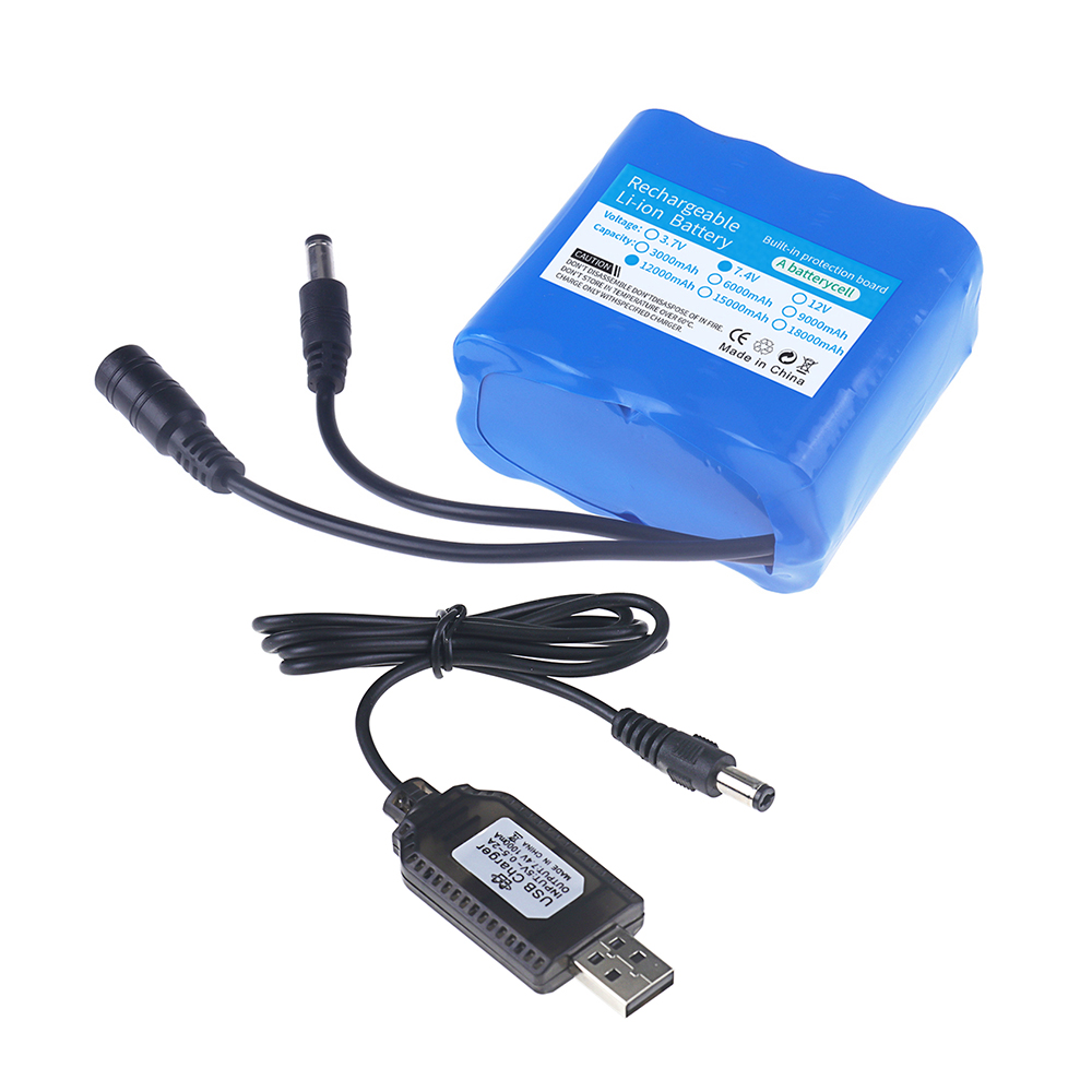 2S4P 18650 리튬 배터리 7.4V 12000mA - Fish Finder Battery 리뷰 및 가격