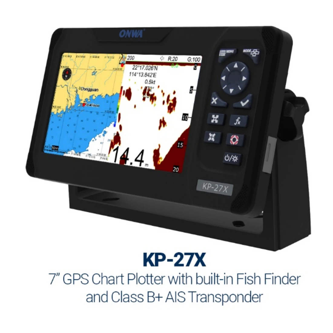 7인치 온와 KP-27X. 클래스 B+ AIS 및 어군 - Fish Finder 리뷰 및 가격