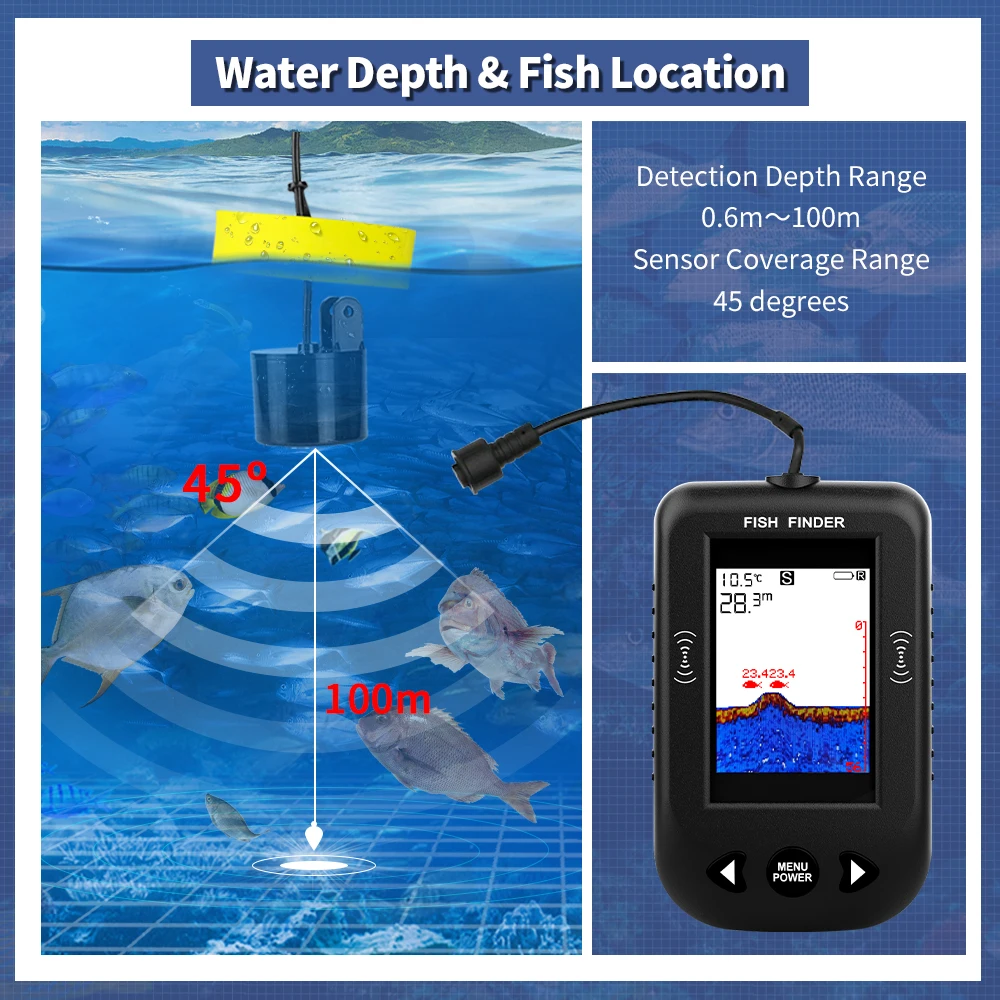 에르창 XF03 어군탐지기 45도 100M 휴대용 어군 - Fish Finder Gps 리뷰 및 가격