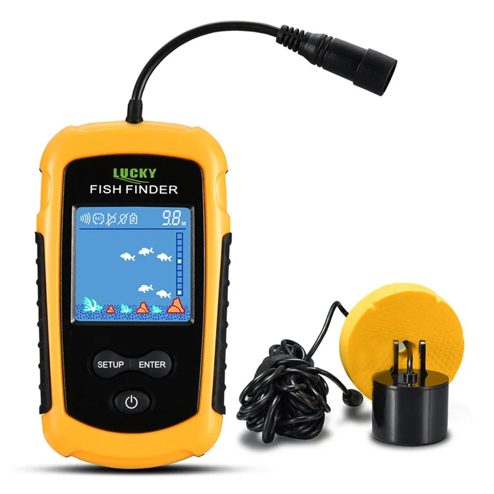 행운의 LCD 컬러 스크린 휴대용 유선 어군 탐지기 1 - Fish Finder Gps 리뷰 및 가격