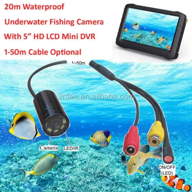 2025 휴대용 야간 시야 수중 어탐기 비디오 카메라  - Fish Finder Cable 리뷰 및 가격